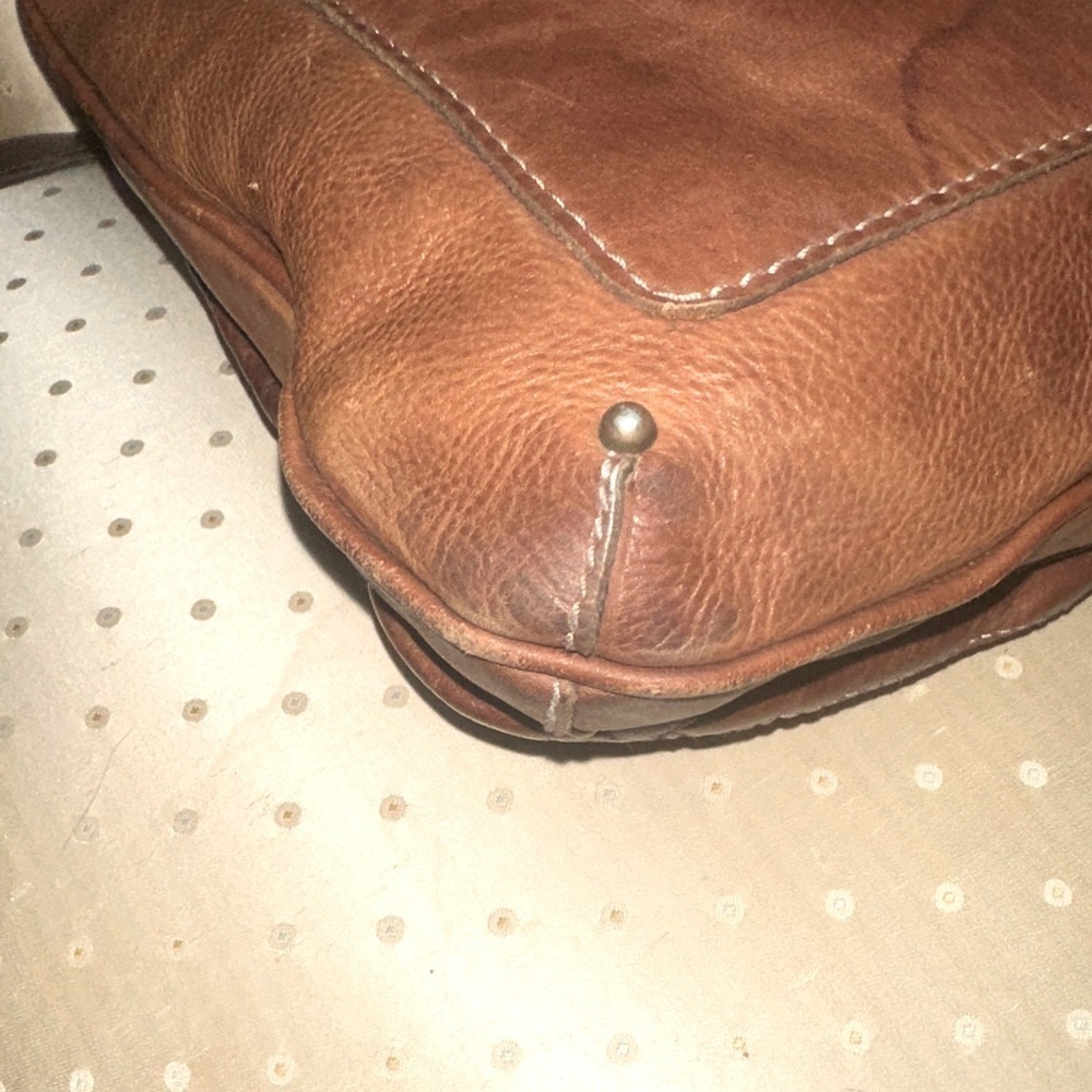 Banana republic large leather hobo bag unisex - Picture 4 of 16